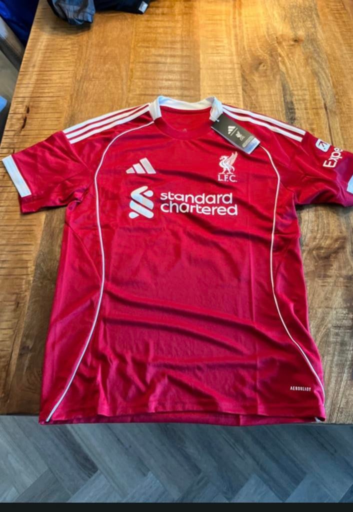 Gravenberch Liverpool thuisshirt 2025-2026, Sport en Fitness, Voetbal, Maat M, Ophalen of Verzenden, Nieuw, Shirt