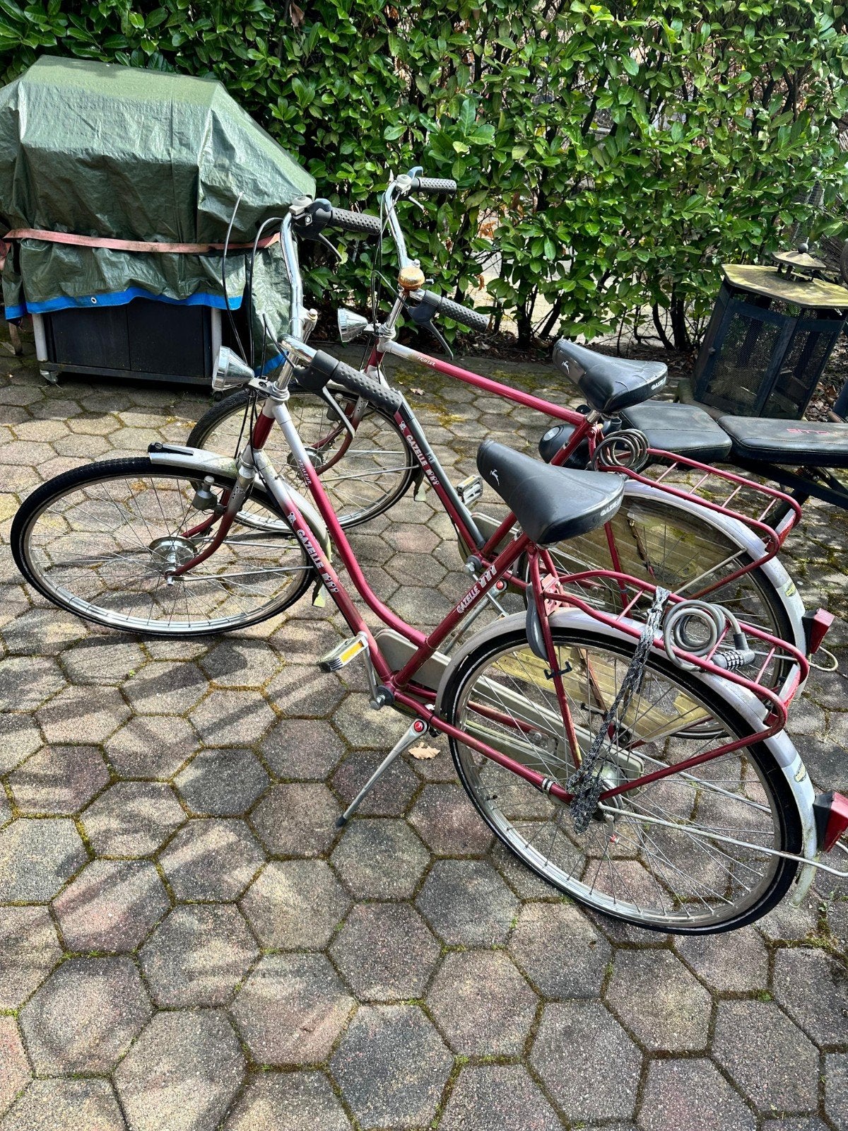 Gazelle fiets heren en dames model, Fietsen en Brommers, Ophalen, Gebruikt, Velgrem, Gazelle