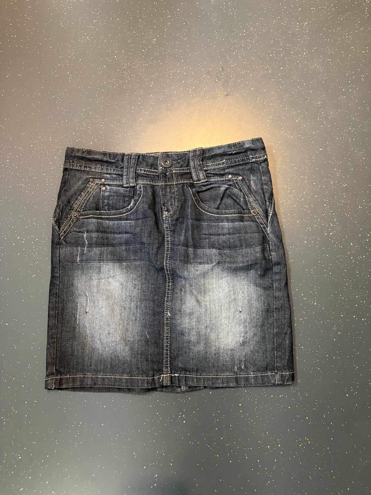 Stoere Jeans Rok Maat S, Blauw, Ophalen of Verzenden, Maat 36 (S), Gedragen