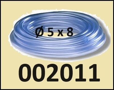 002011 Transparante brandstofslang Ø 5 x 8 mm € 1,25 p/meter, Ophalen of Verzenden, Nieuw, Motor en Techniek