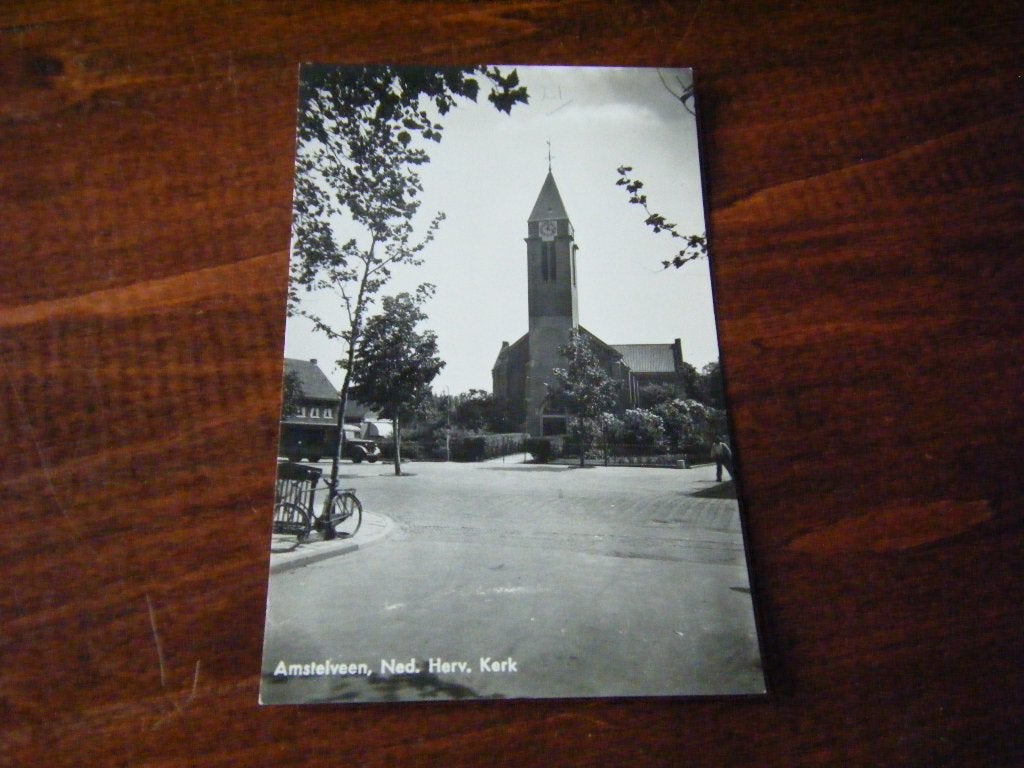 X40 - Amstelveen - Kerk - 1950 - Mooi/Oud, Ophalen of Verzenden, 1940 tot 1960, Noord-Holland