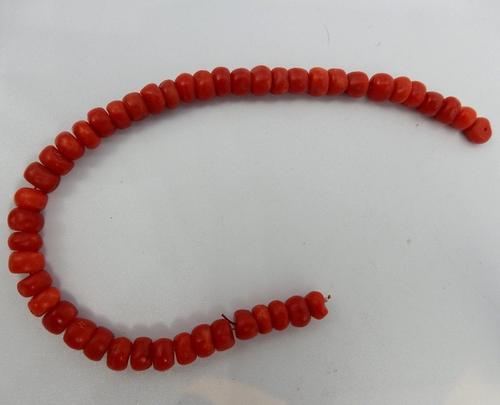 Streng grote antieke bloedkoralen., Sieraden, Tassen en Uiterlijk, Ophalen of Verzenden, Overige materialen, Armband, Met edelsteen