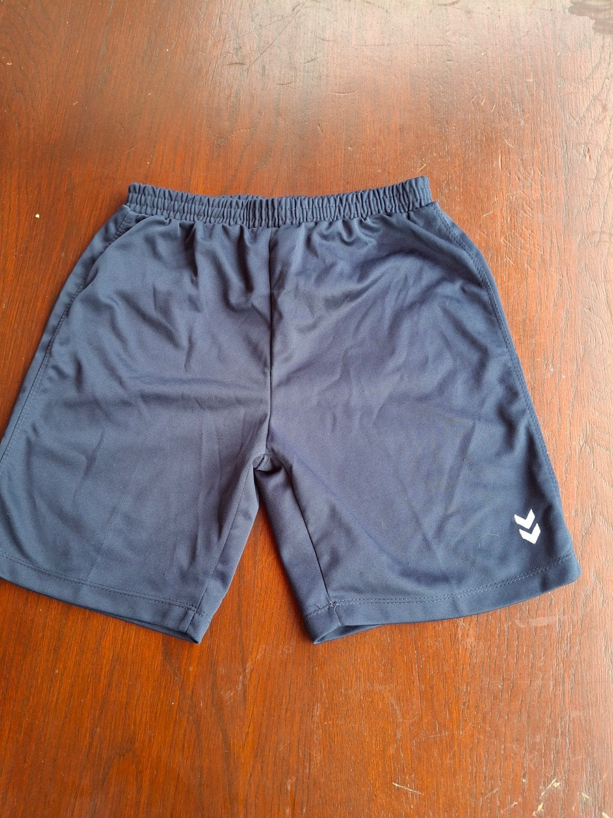 Hummel sportshorts donkerblauw maat 164, Gebruikt, Jongen of Meisje, Sport- of Zwemkleding, Ophalen of Verzenden