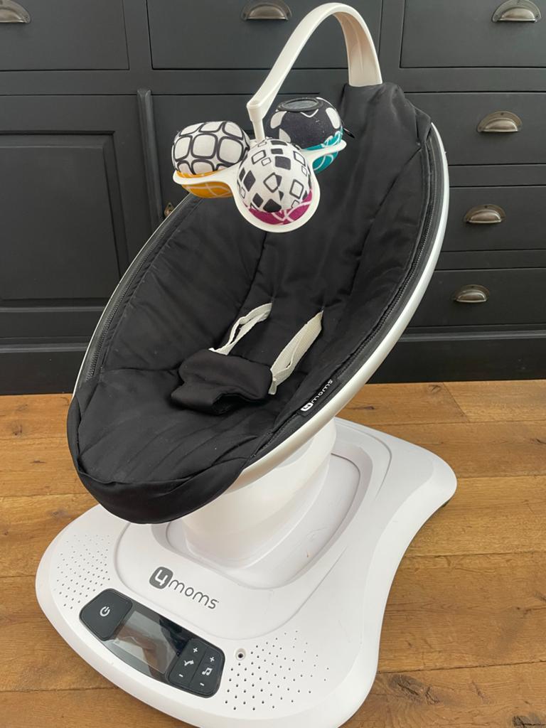 4MOMS MamaRoo 4.0 Wipstoel - Zwart -, Kinderen en Baby's, Wipstoeltjes, Wipstoel, Ophalen, Overige merken, Met gordel(s) of riempje(s)