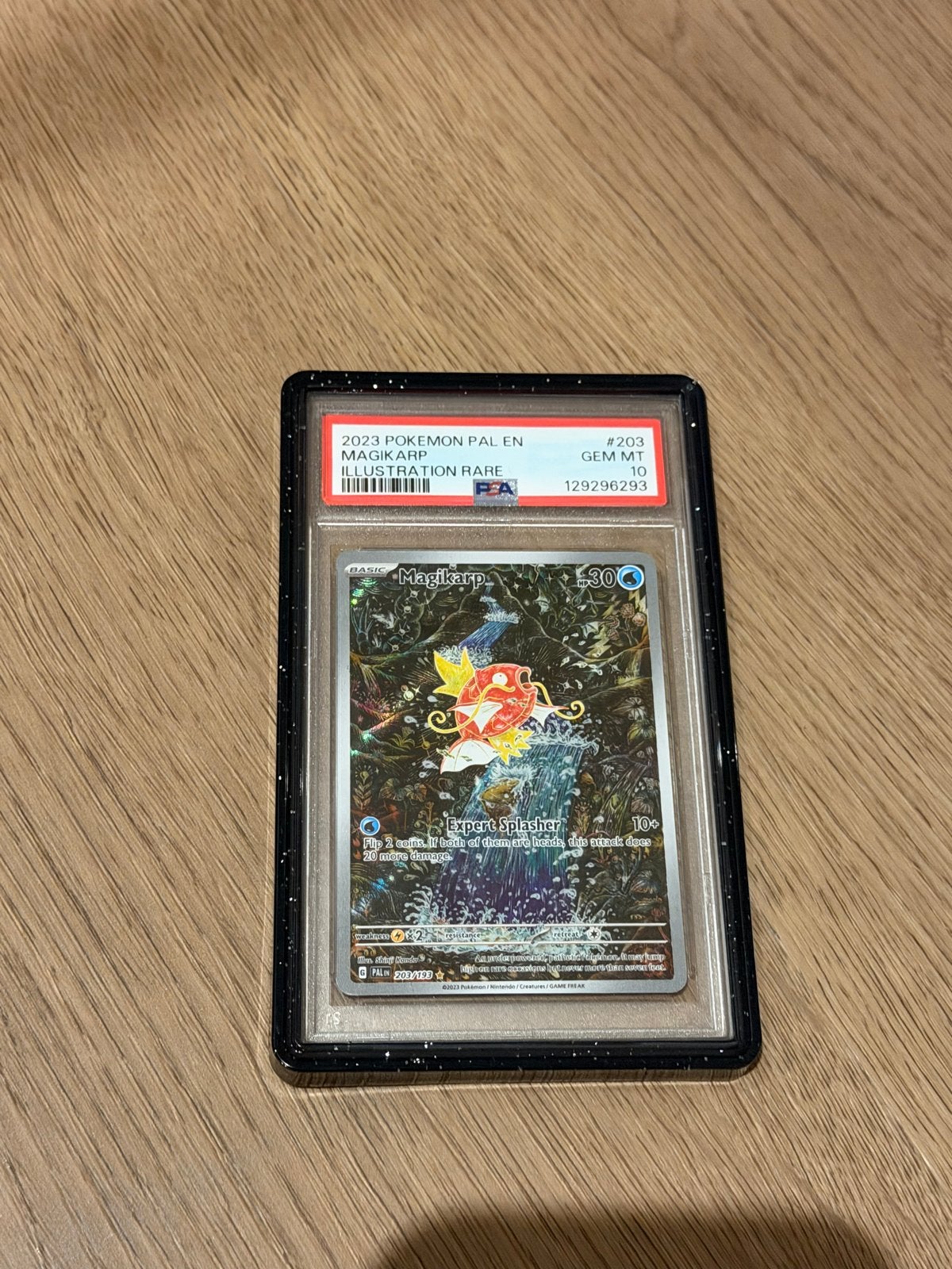 2023 Pokemon PAL EN Magikarp Illustratie Rare PSA 10, Ophalen of Verzenden, Nieuw, Losse kaart