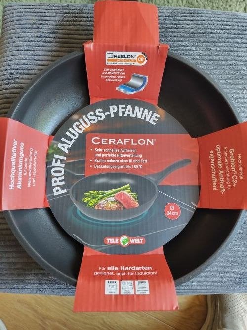 Koekenpan Ceraflon profi aluguss pfanne nieuw, Koekenpan, Ophalen of Verzenden, Geschikt voor inductie, Nieuw