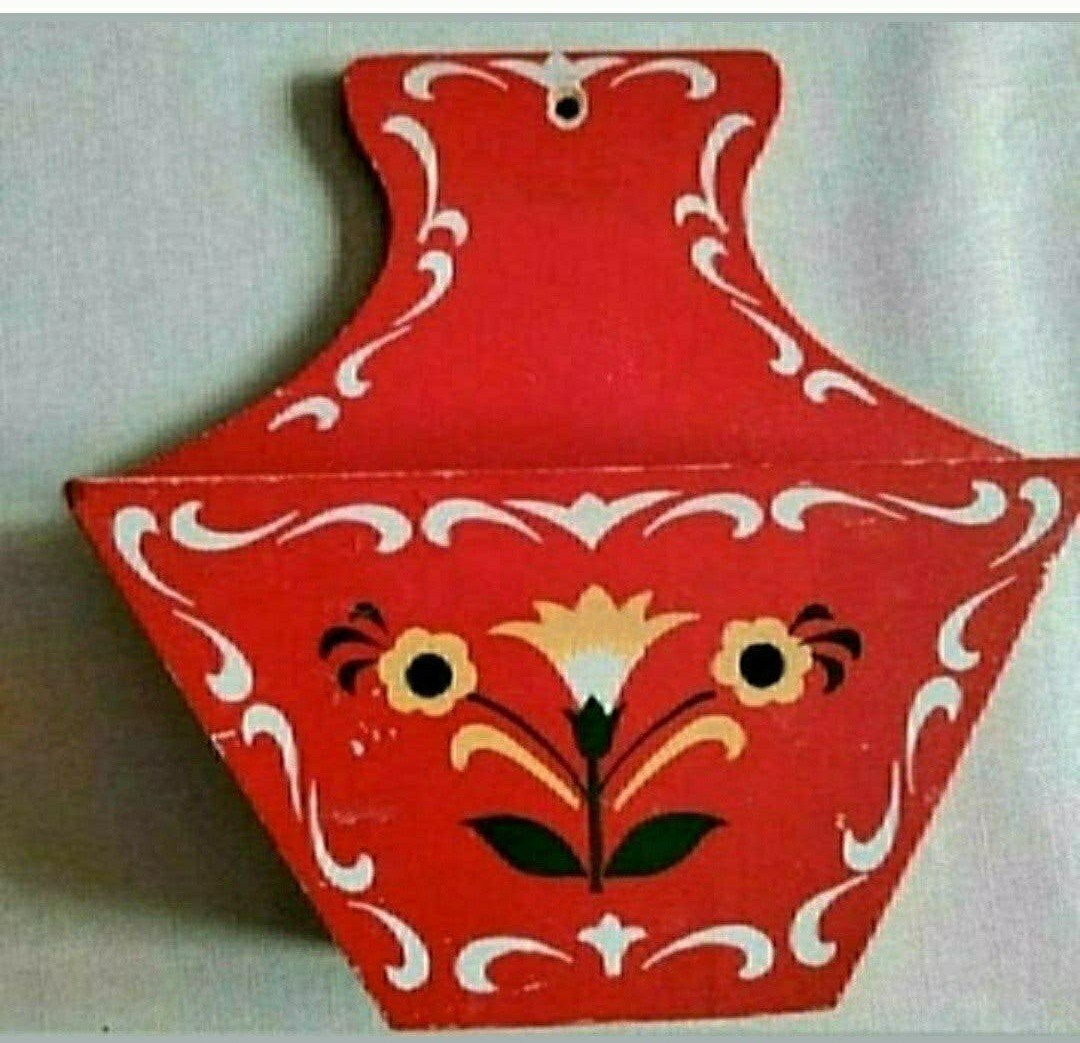 Koffiefilterhouder,Retro,Hout,1960,Rood,koffie,Vintage,oma, Huis en Inrichting, Overige typen, Hout, Ophalen of Verzenden, Zo goed als nieuw