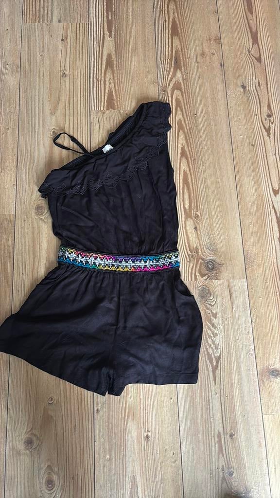 Leuke korte jumpsuit 158-164, Kleding | Dames, Jumpsuits, Ophalen of Verzenden, Zo goed als nieuw, Maat 34 (XS) of kleiner, Zwart
