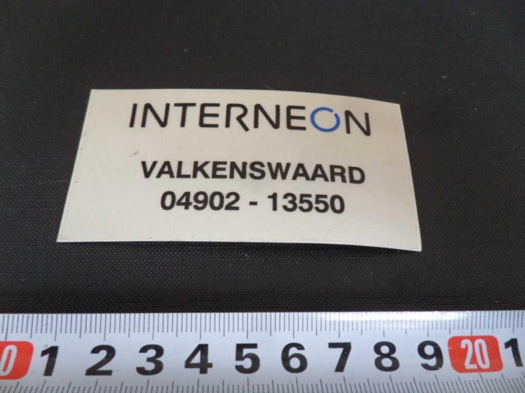 sticker transparant valkenswaard INTERNEON, Verzamelen, Ophalen, Zo goed als nieuw