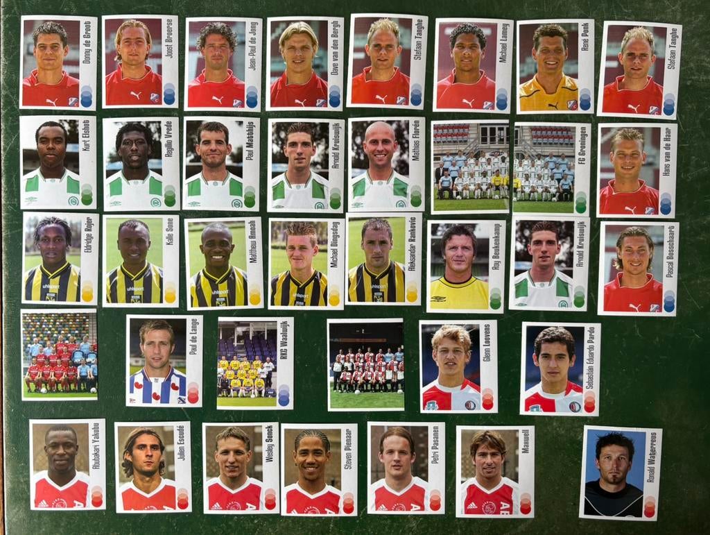 37 panini plaatjes Voetbal 04, Ophalen of Verzenden, Zo goed als nieuw