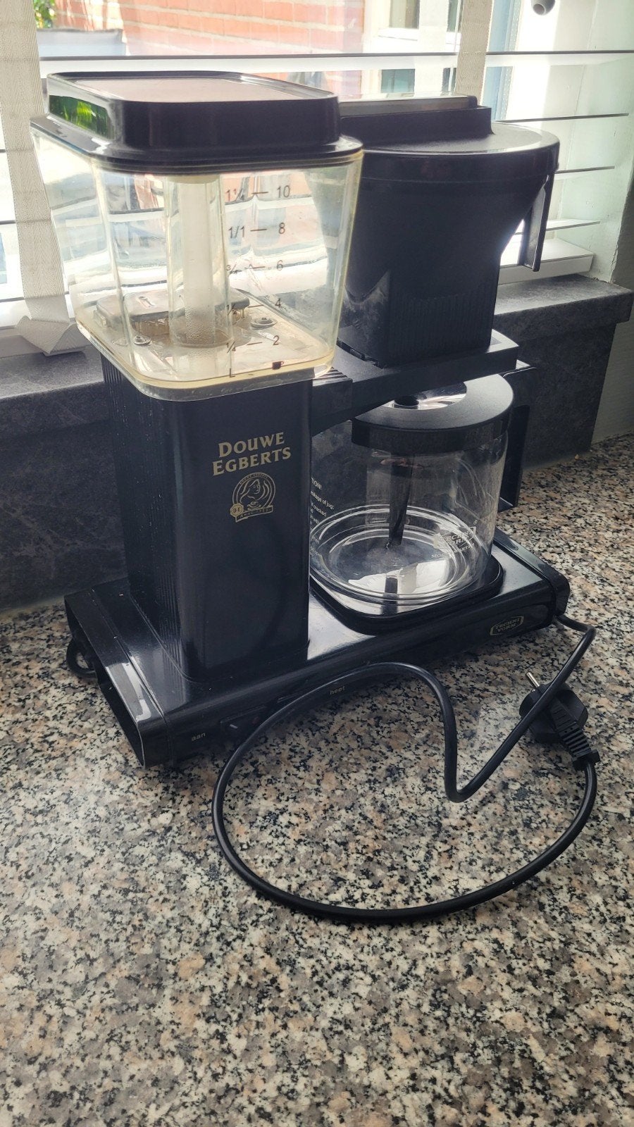 Douwe Egberts Moccamaster Mocca master, Witgoed en Apparatuur, Afneembaar waterreservoir, Gebruikt, 10 kopjes of meer, Koffiemachine