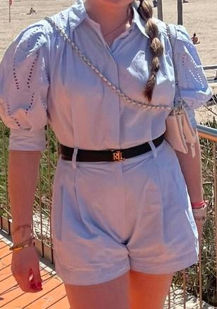 Josh V playsuit - maat S, Kleding | Dames, Jumpsuits, Ophalen of Verzenden, Nieuw, Maat 36 (S), Blauw