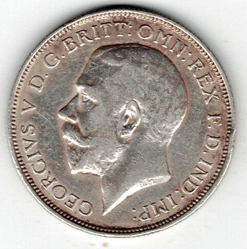 26-1757 Engeland florin 1915, Ophalen of Verzenden, Overige landen, Losse munt, Zilver