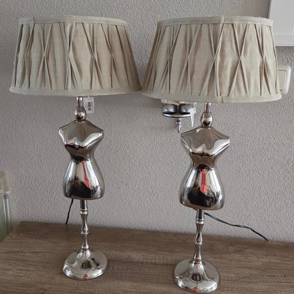 Riviera Maison mannequin lampen compleet, Ophalen of Verzenden, Zo goed als nieuw, Minder dan 50 cm