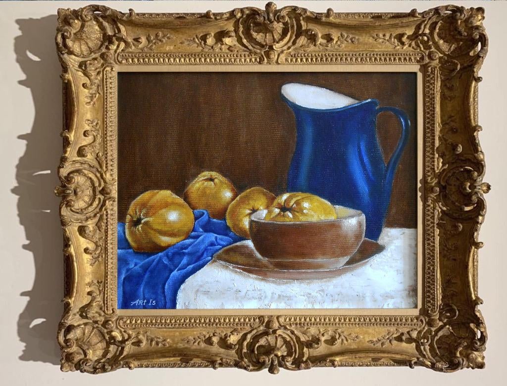 Keukenstilleven "Stilleven met maïs en pruimen", Verzenden