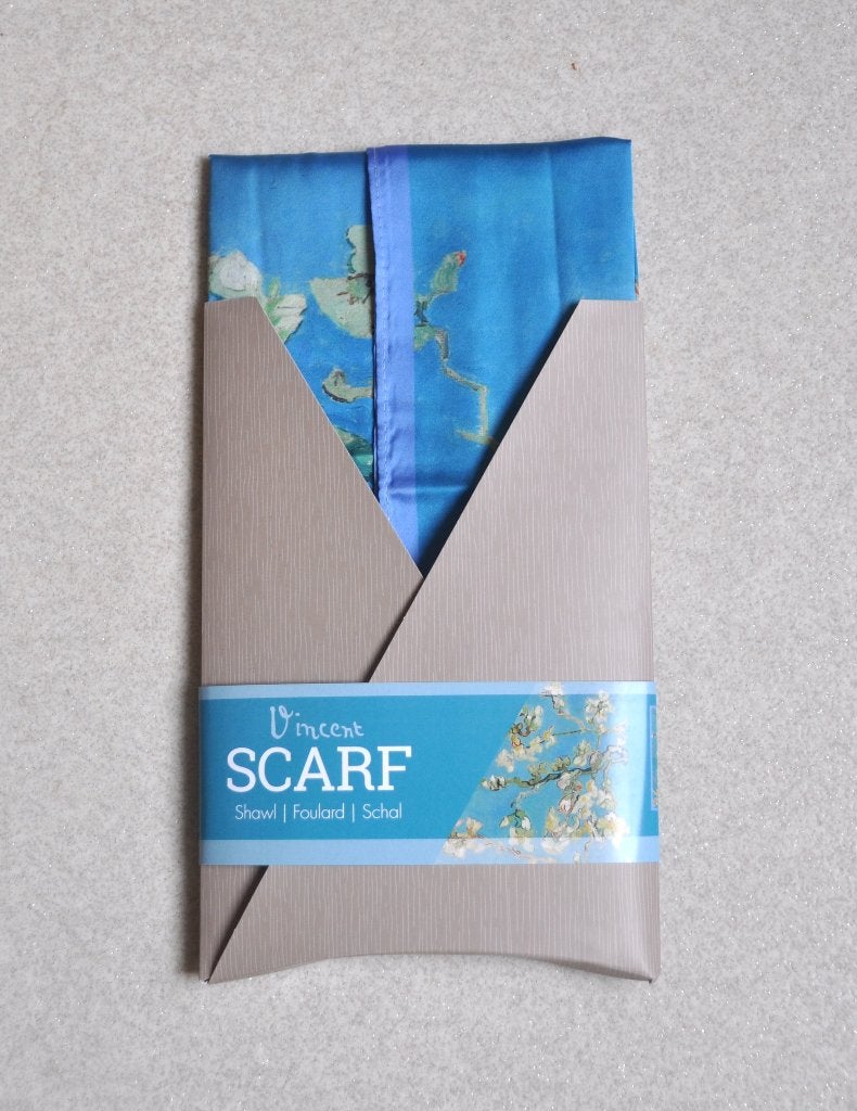 Sjaal Scarf  -  Vincent van Gogh  -  68 x 68 cm.  -  Nieuw!, Scarf, Maat 46/48 (XL) of groter, Nieuw, Ophalen of Verzenden