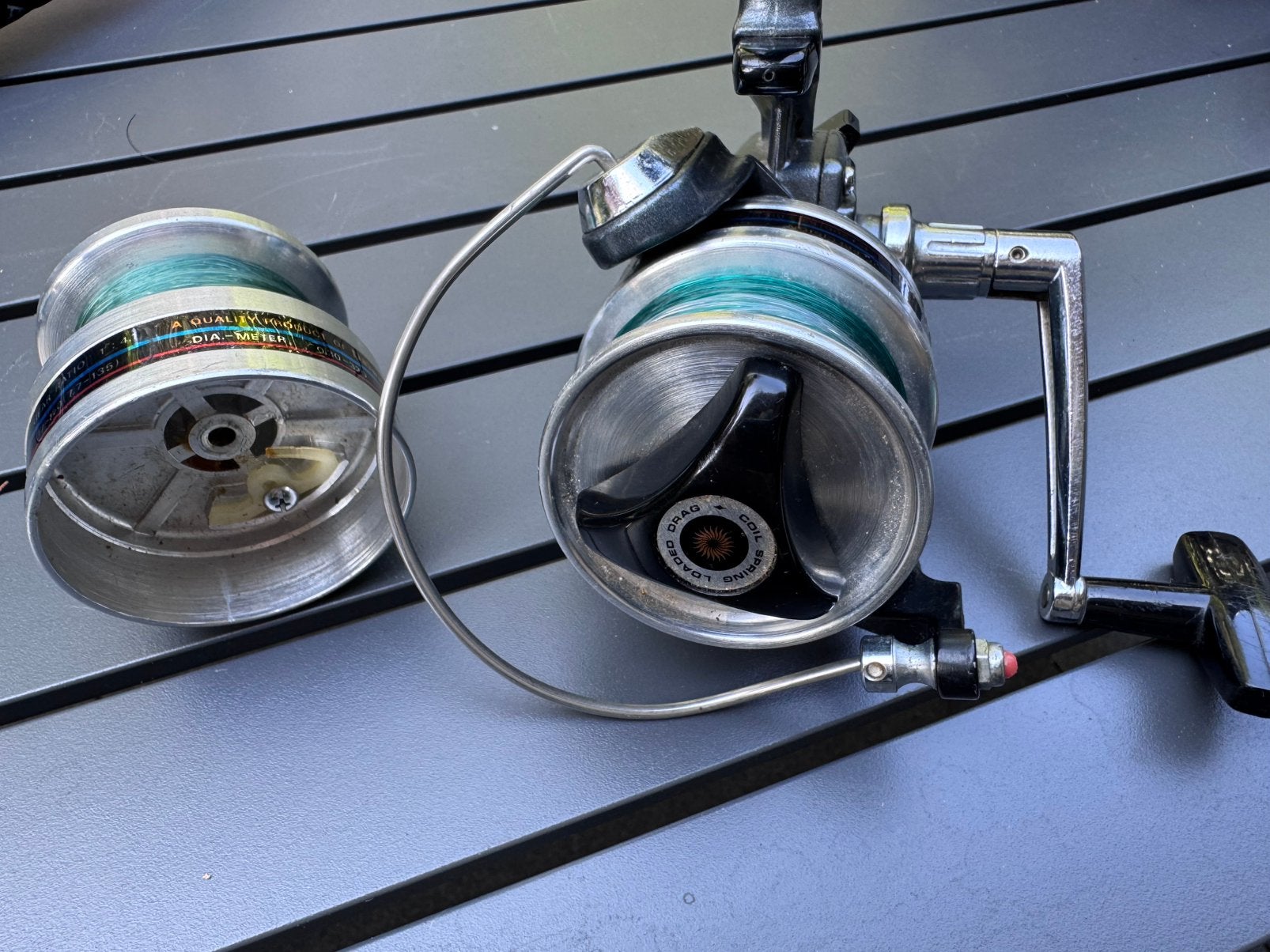 Vintage Daiwa molen A-250RL, Ophalen of Verzenden, Gebruikt, Molen