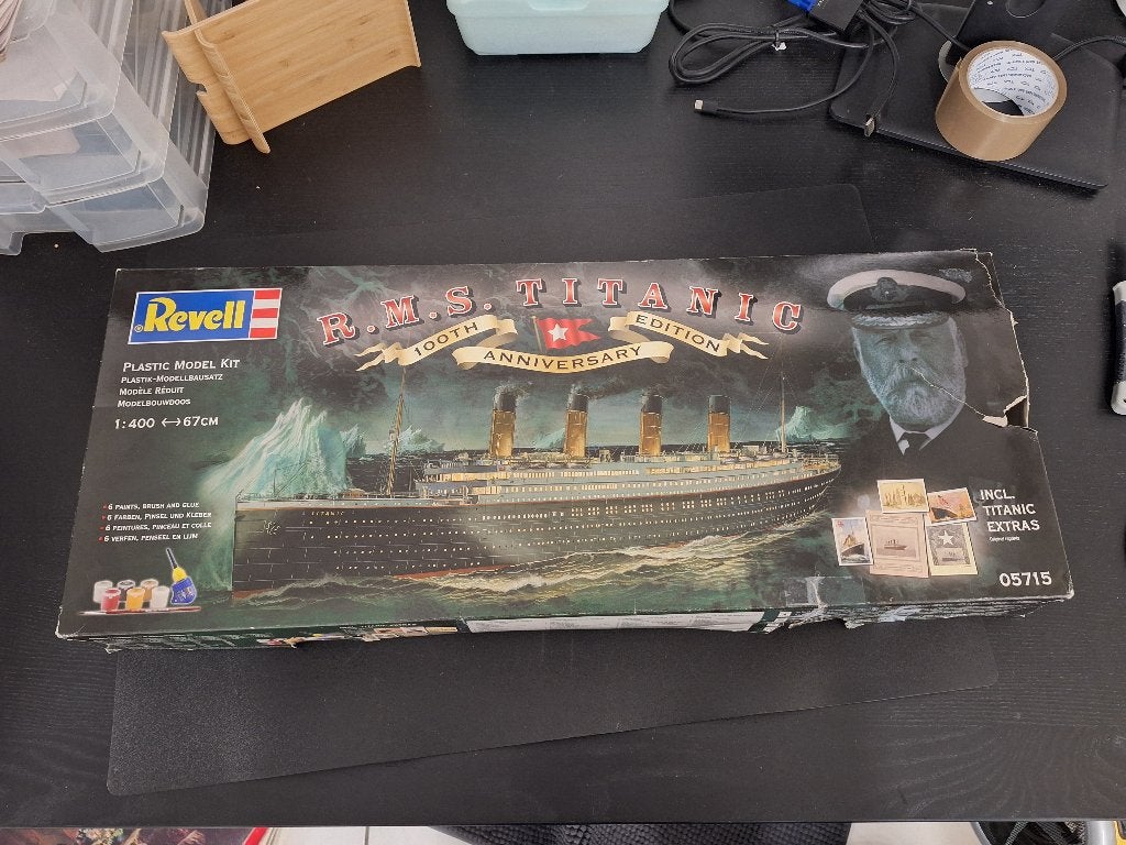 Oud Revell 1:400 bouwmodel Titanic compleet ongebouwd, Hobby en Vrije tijd, Modelbouw | Boten en Schepen, Ophalen of Verzenden