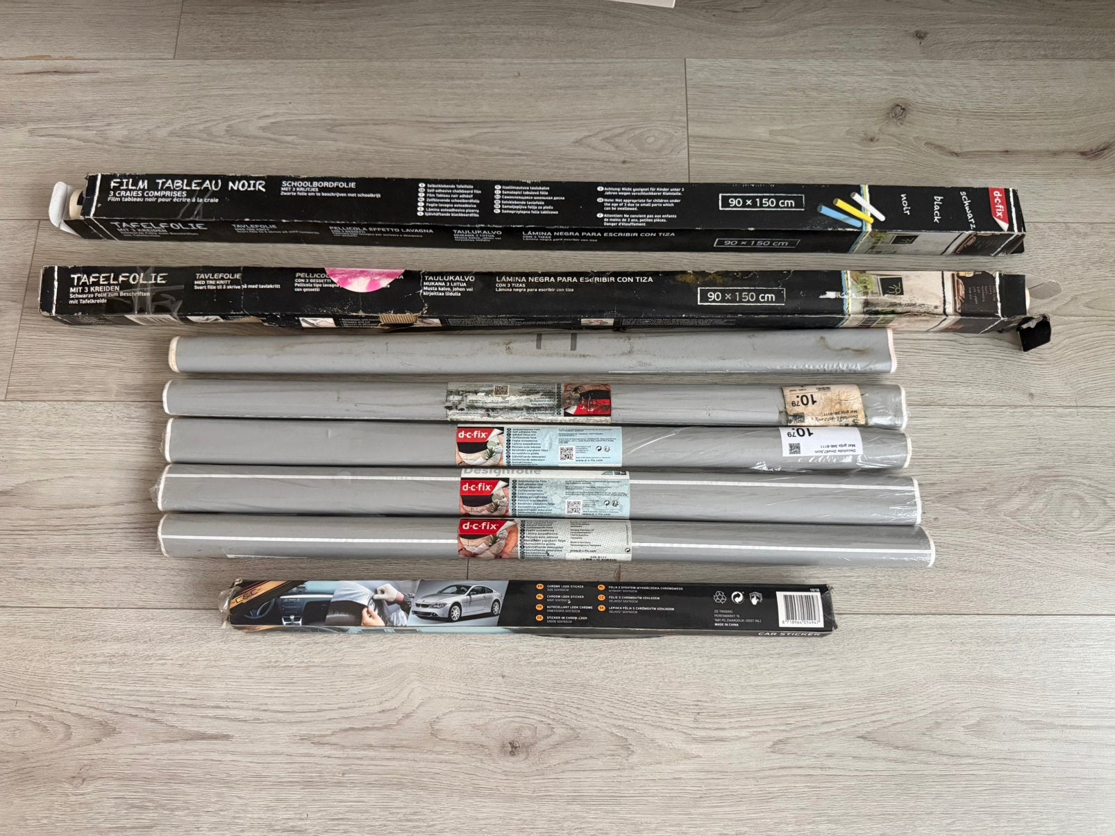 8 x NIEUWE Raamfolie Tafelfolie Zekfklevend Kast Decoratie, Ophalen, Nieuw