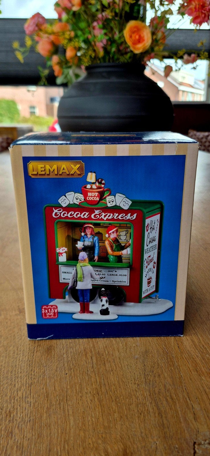 Lemax 'Cocoa Express' kraampje (#34149), Diversen, Ophalen of Verzenden, Zo goed als nieuw