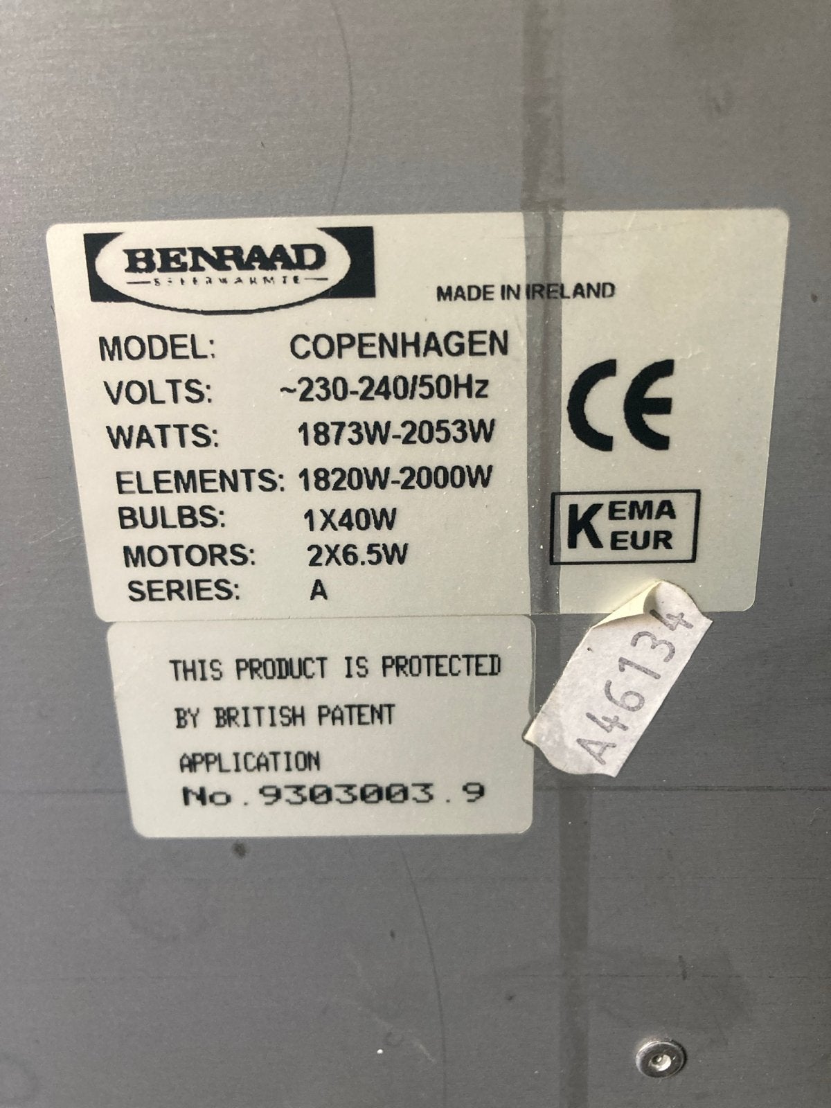 Benraad Copenhagen Elektrische Haard - Zo goed als nieuw, Huis en Inrichting, Ophalen, Zo goed als nieuw, Inbouwhaard, Elektrische haard