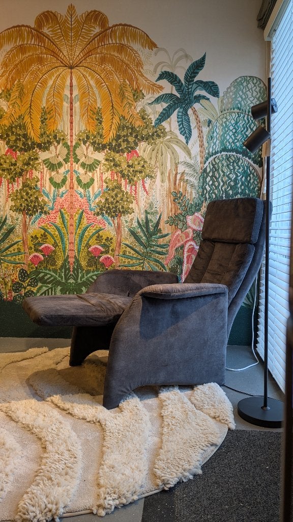 Manuele relaxfauteuil Tom Showroommodel (ZGAN), Hout, 75 tot 100 cm, Ophalen of Verzenden, Zo goed als nieuw