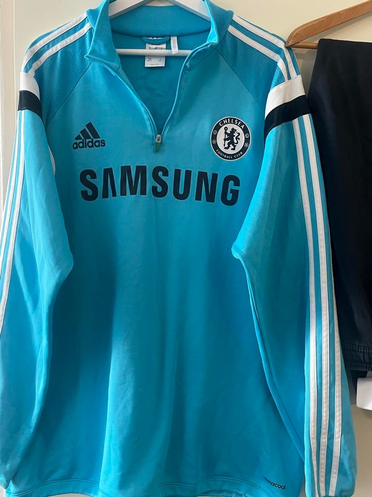Heren Adidas Chelsea Trainingspak XL - Blauw/Zwart, Blauw, Maat 56/58 (XL), Ophalen of Verzenden, Voetbal