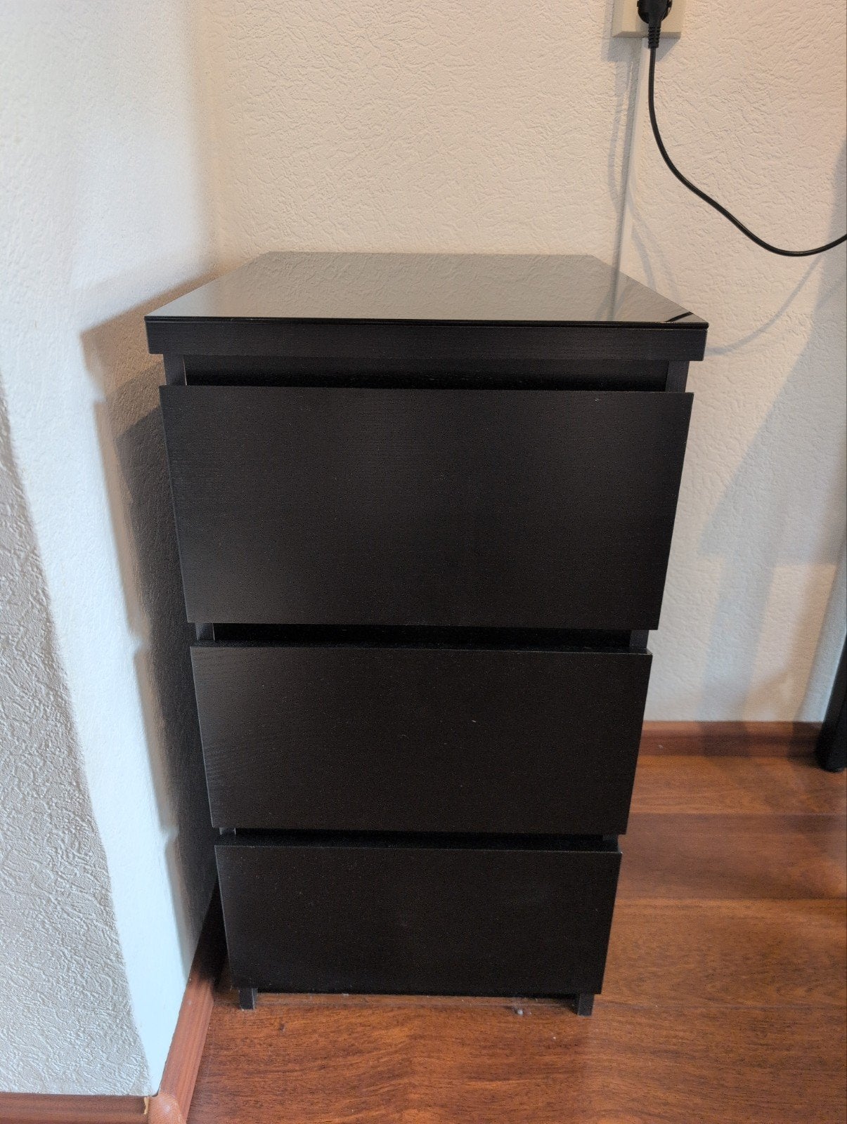 IKEA MALM ladekast met glazen plaat, Ophalen, Minder dan 50 cm, Gebruikt, Modern, functioneel