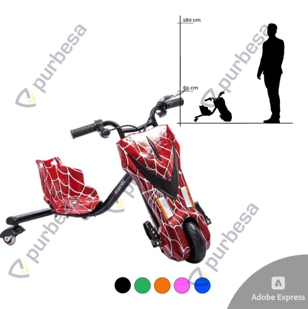 Elektrische Drift Trike 250W 36V – Driftstrike – Nieuw, Info@purbesa.nl, Overige typen, Nieuw, Purbesa