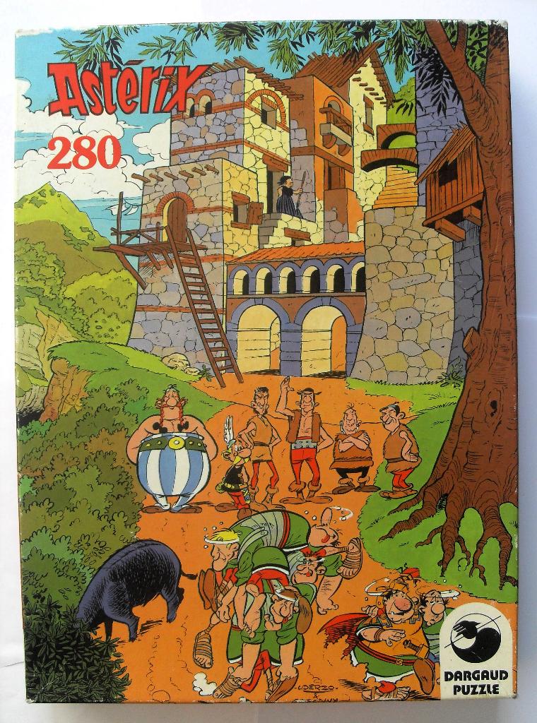 Asterix en Obelix Puzzel 1975, Ophalen of Verzenden, Asterix en Obelix, Zo goed als nieuw, Overige typen