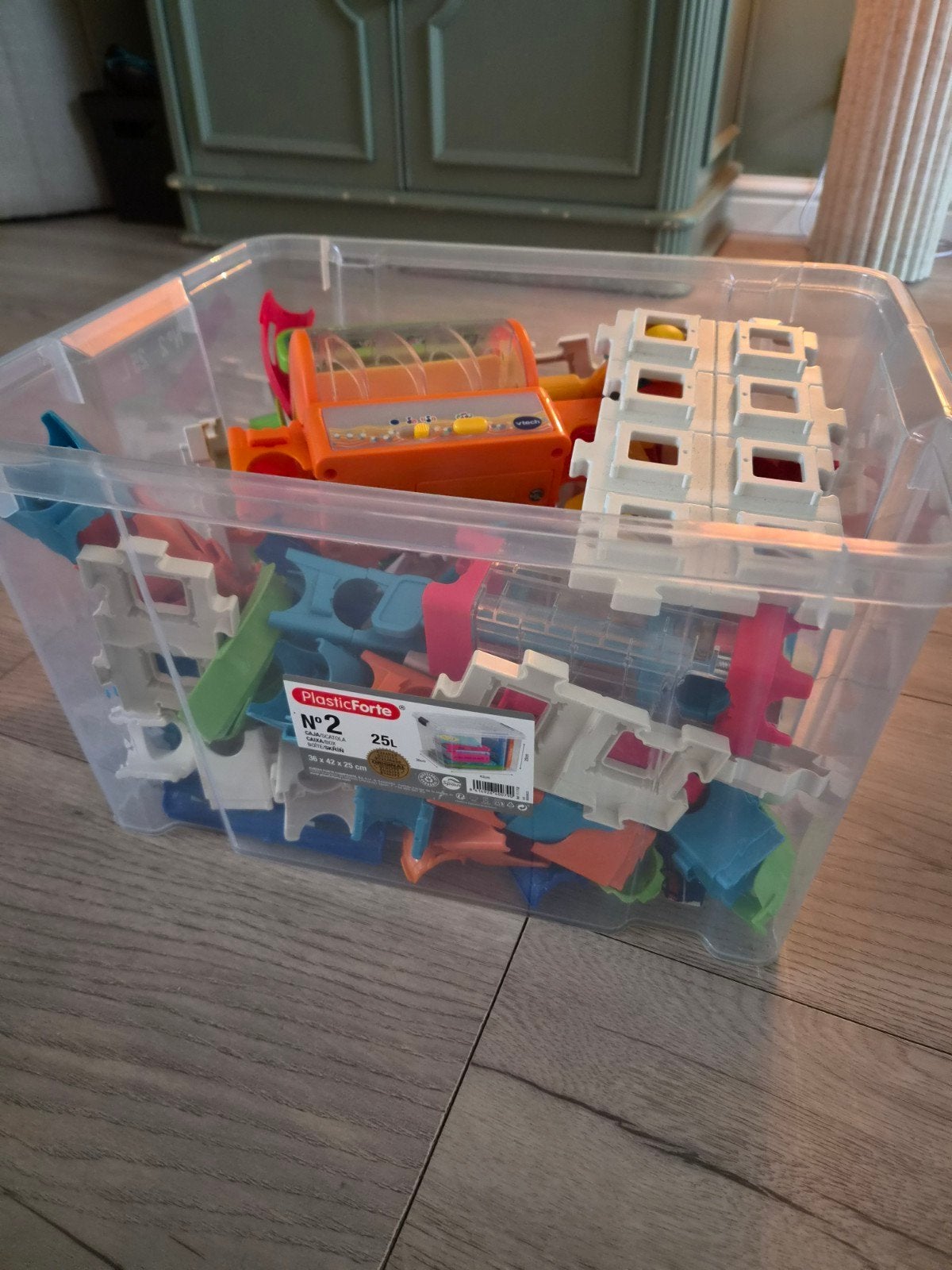 VTech Knikkerbaan met Geluid en Licht, Ophalen of Verzenden, Gebruikt, Bouwen, Met licht