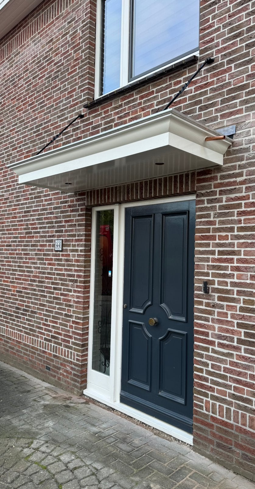 Deurluifel met zwarte trekstangen, Nieuw, Ophalen of Verzenden, Buitendeur, 200 tot 215 cm