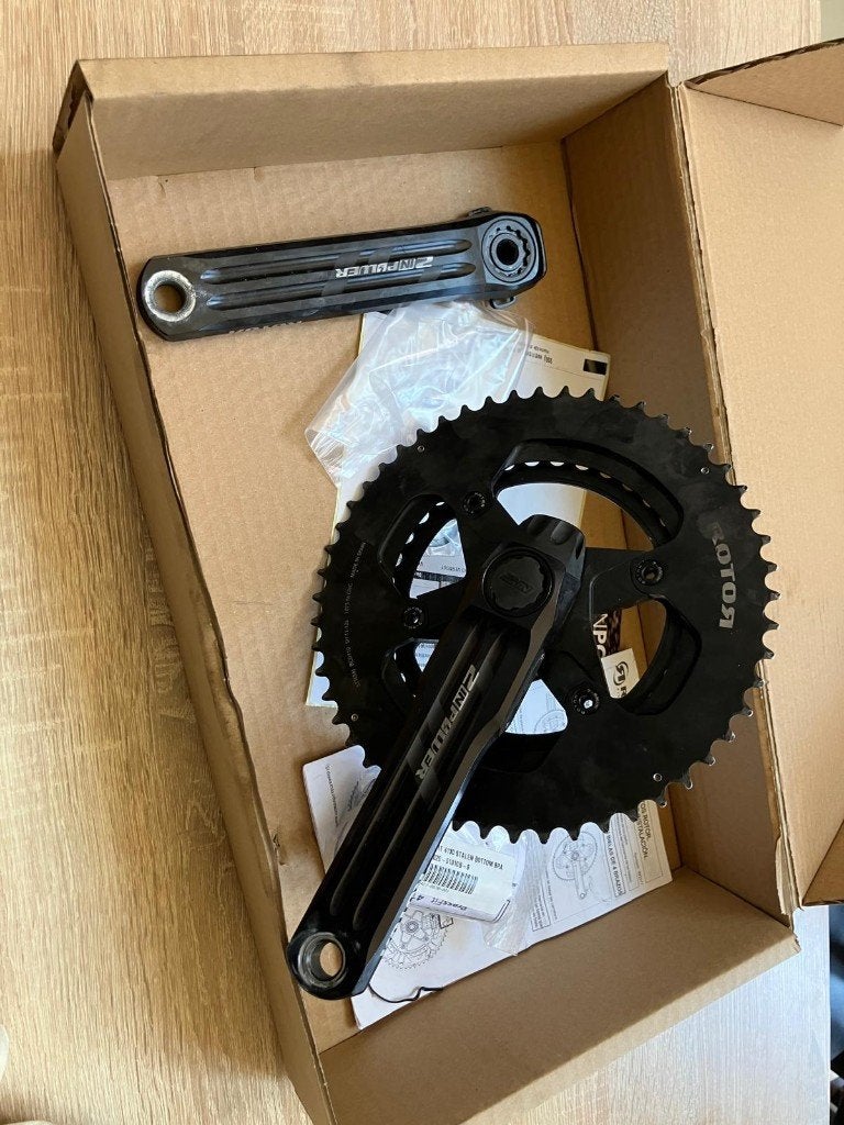 Rotor 2IN Power SL power meter (vermogensmeter), Fietsen en Brommers, Fietsonderdelen, Gebruikt, Racefiets, Carbon, Ophalen