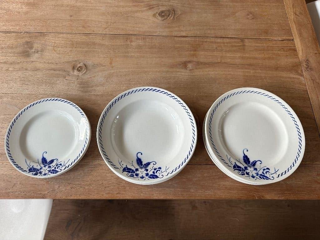 Vintage bordenset Boch Frères La Louvière – Boch Fes, Ophalen of Verzenden