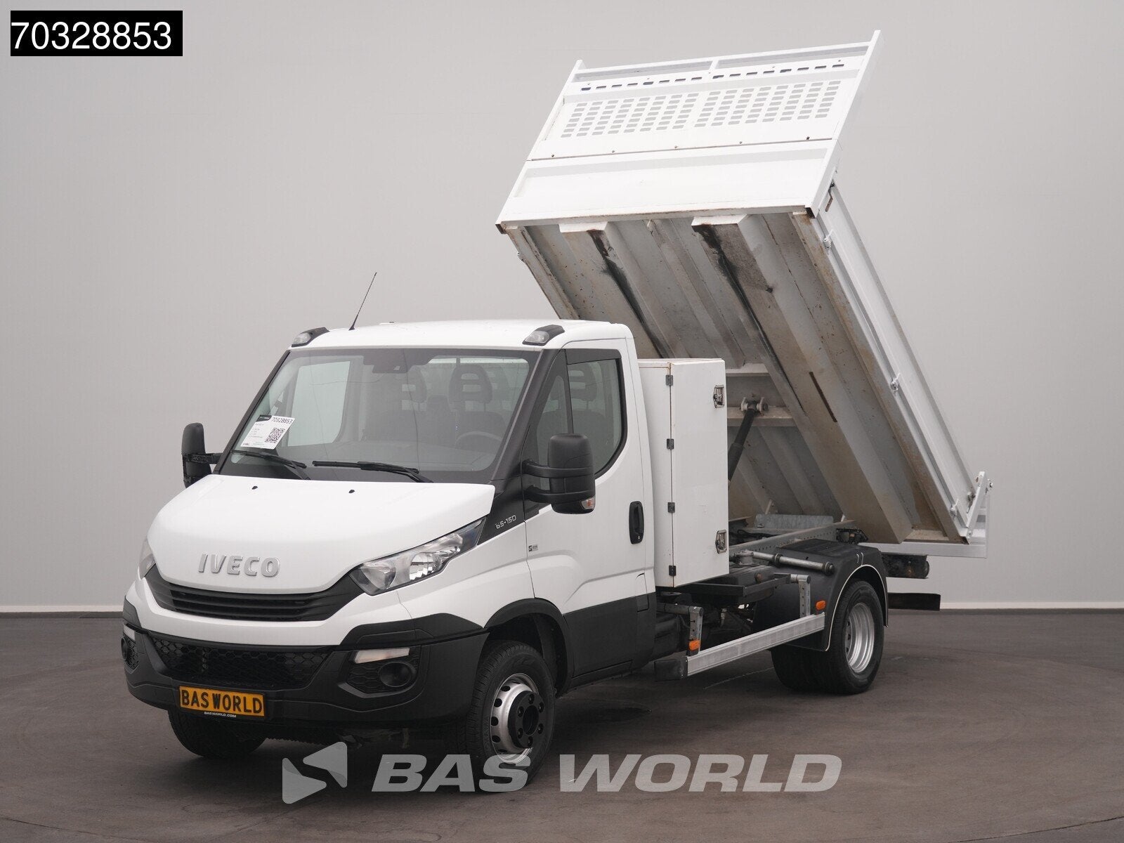 Iveco Daily 65C15 3.0L 150PK Kipper Euro6 Airco Cruise Tippe, Auto's, Stof, Gebruikt, Euro 6, 4 cilinders