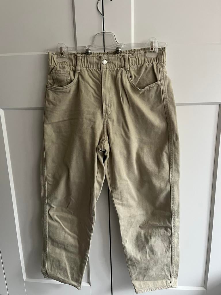 H&M broek, Maat 38/40 (M), Beige, Ophalen of Verzenden, Zo goed als nieuw
