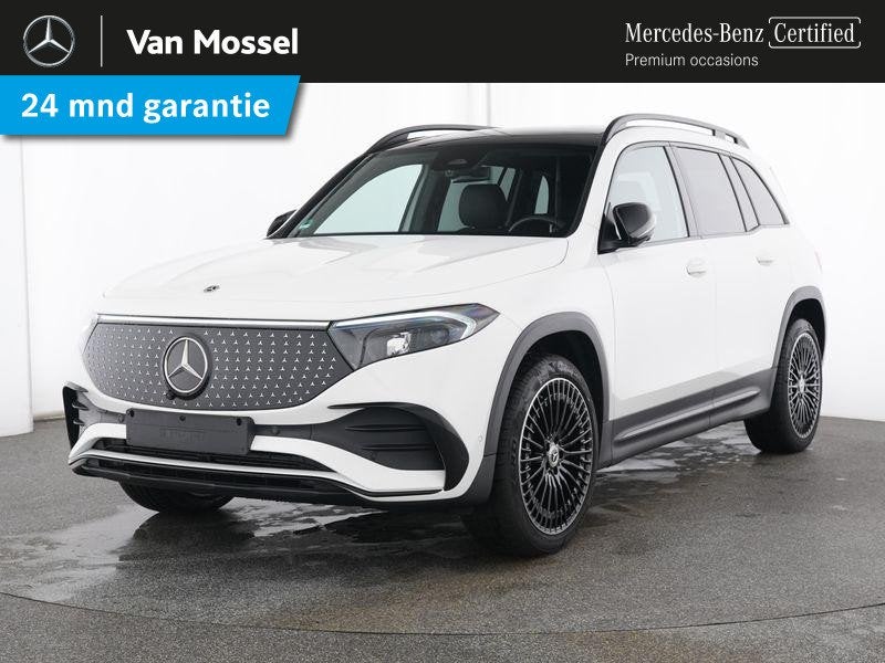 Mercedes-Benz EQB 250+ AMG Line 71 kWh, Auto's, Mercedes-Benz, Gebruikt, Leder en Stof, Wit, SUV of Terreinwagen