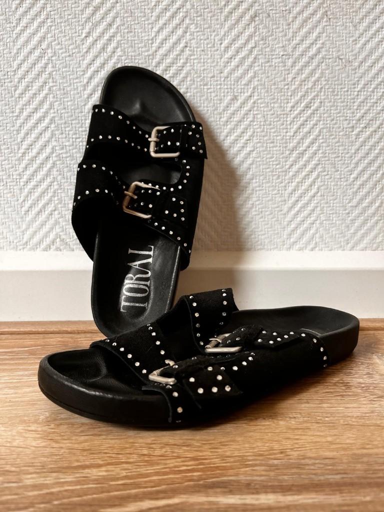 Sandalen Toral, Kleding | Dames, Schoenen, Zwart, Zo goed als nieuw, Toral, Sandalen of Muiltjes