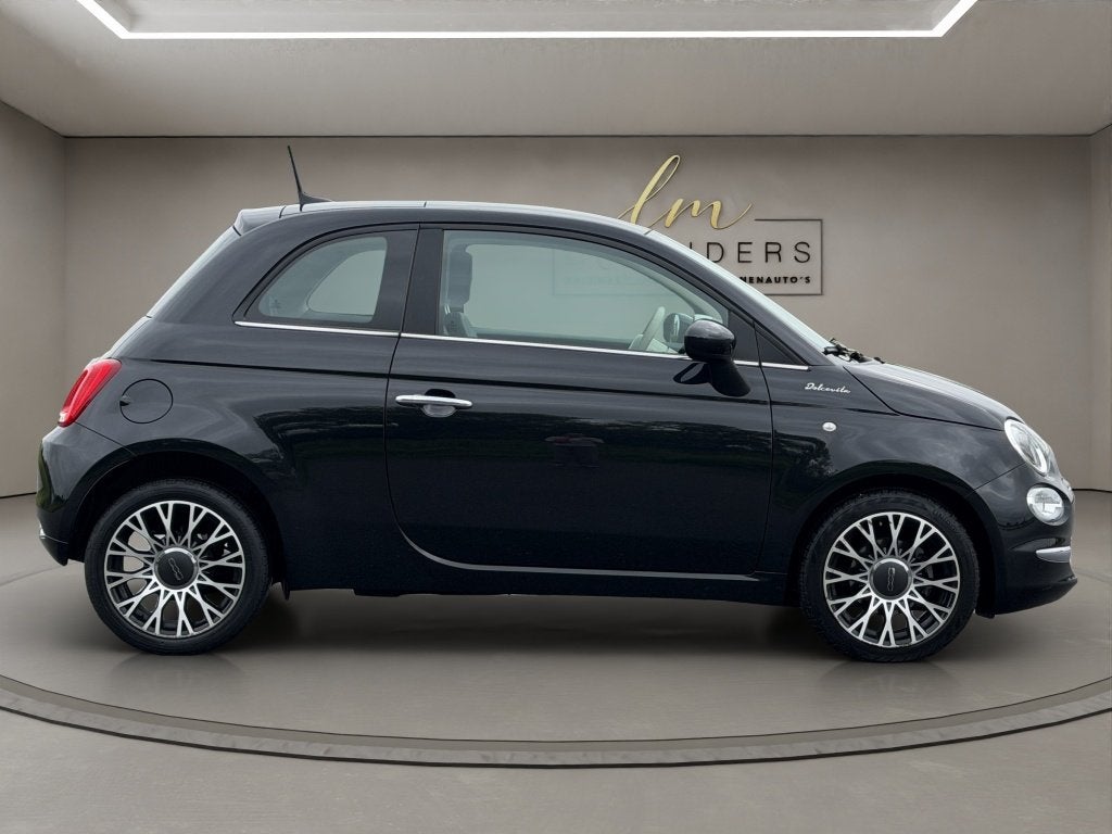 Fiat 500 1.0 Hybrid Dolcevita 2022 Zwart | Apple CarPlay | C, Auto's, Keurmerk '100% Onderhouden', Gebruikt, Euro 6, 4 stoelen