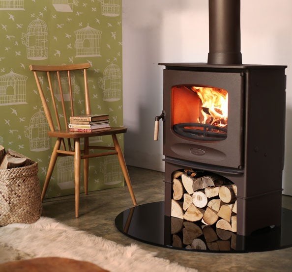 Houtkachel Charnwood C-Seven OP SOKKEL AANBIEDING, Meerkleurig, Overige materialen, Overige stijlen, Nieuw