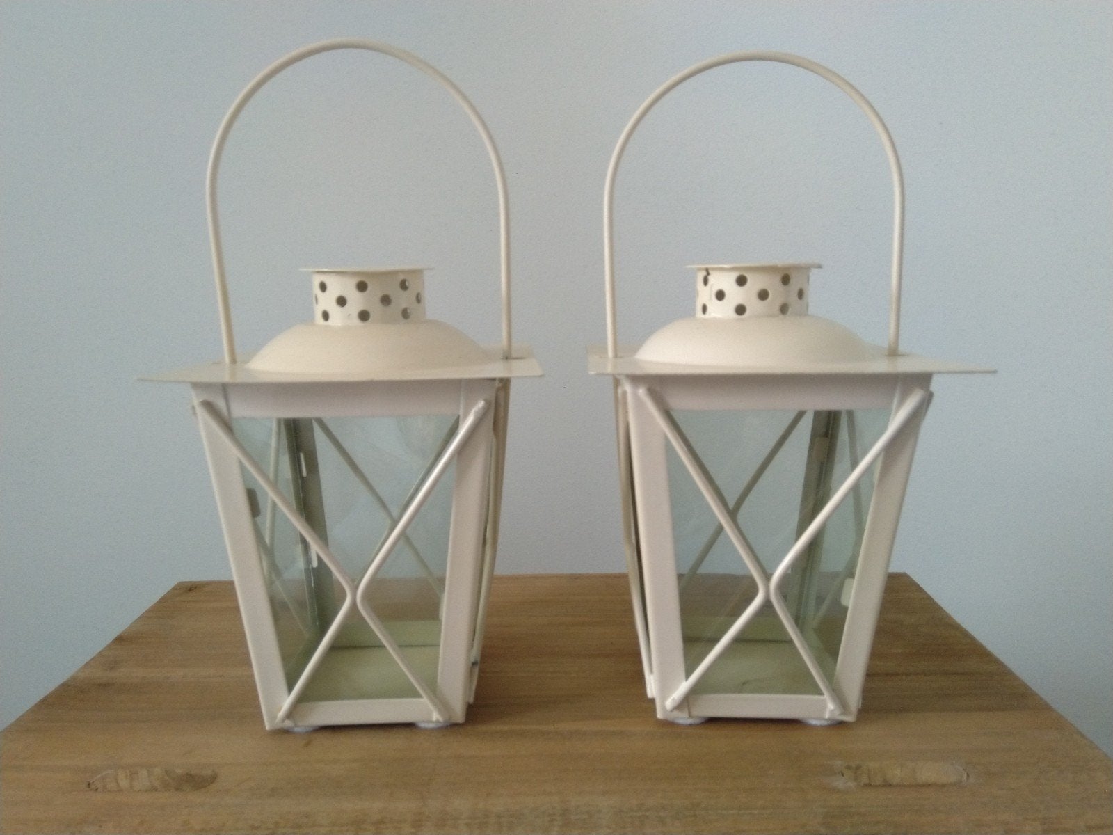 Twee lantaarns/windlichten., Ophalen of Verzenden, Zo goed als nieuw, Metaal