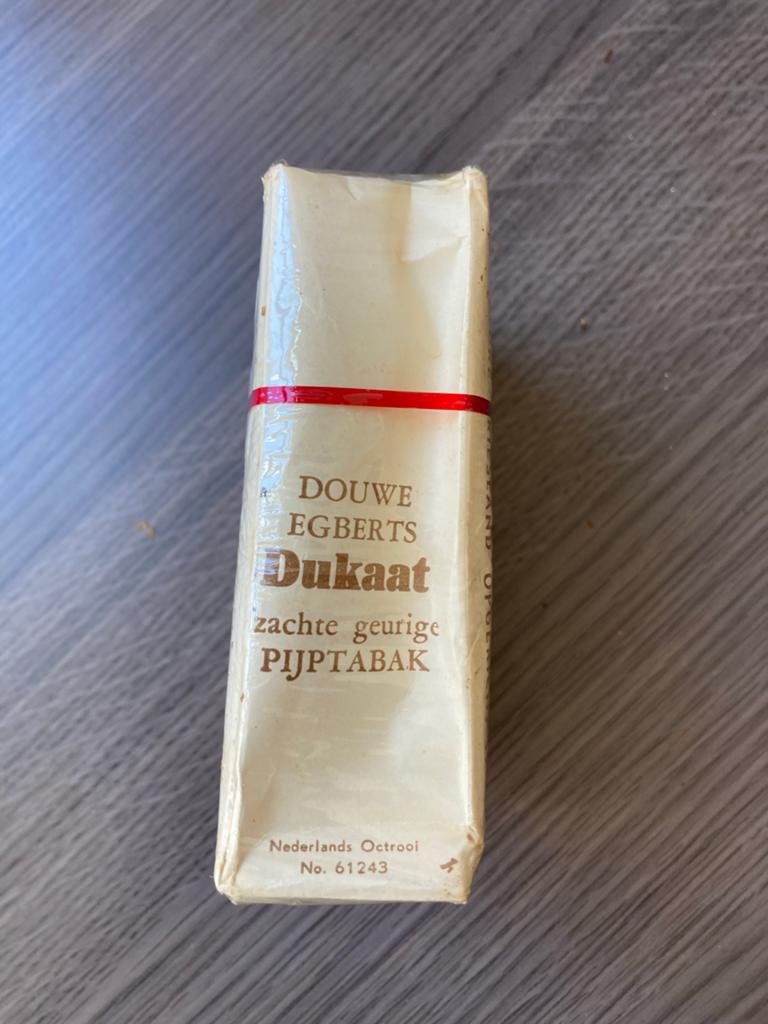 Vintage Douwe Egberts Dukaat Pijptabak (ongeopend), Verzamelen, Ophalen, Zo goed als nieuw, Tabaksdoos of Verpakking