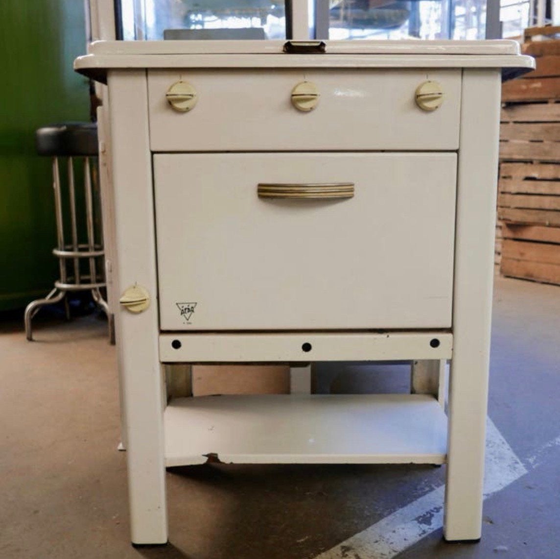 UNIEK Vintage buitenkeuken ATAG H 250 Gasfornuis comple Oven, Ophalen of Verzenden, Zo goed als nieuw