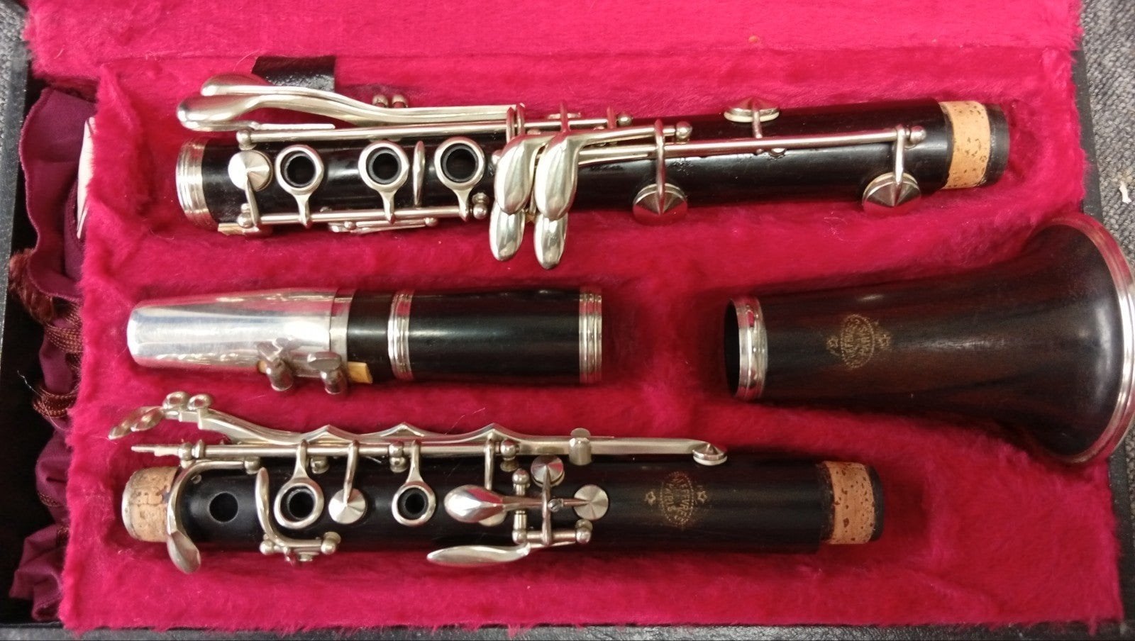 Klarinet Atelier Gereviseerde Vintage Lefèvre Bb Klarinet., Ophalen of Verzenden, Zo goed als nieuw, Hout, Met koffer