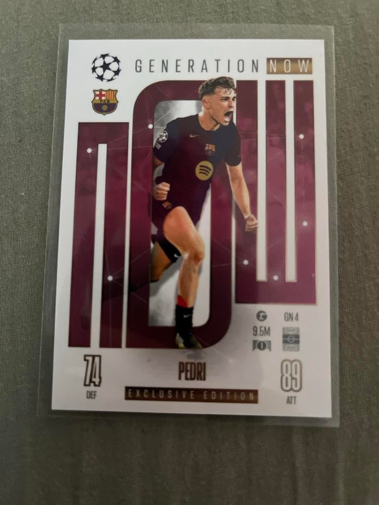 Pedri Topps Generation Now Voetbalkaart FC Barcelona, Ophalen of Verzenden, Zo goed als nieuw