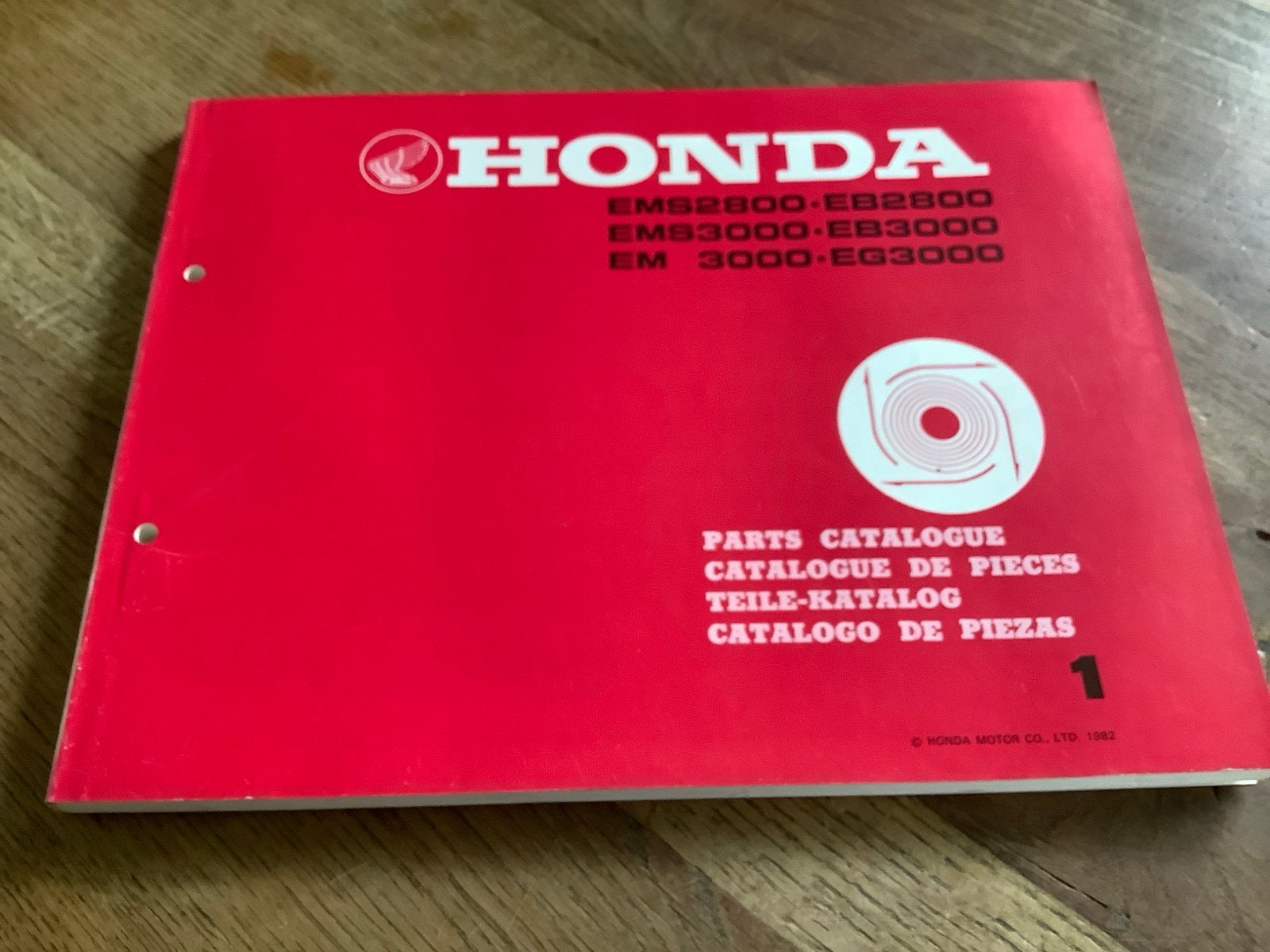 Honda Onderdelencatalogus EMS2800-EB3000 (1982), Verzenden, Zo goed als nieuw