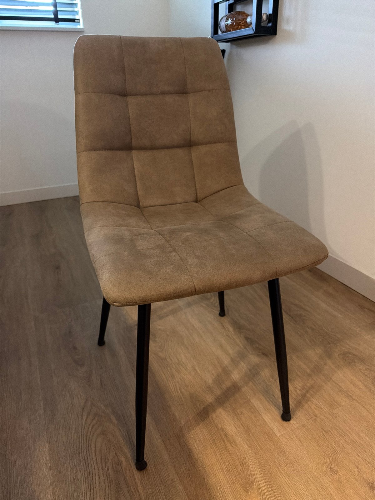 Set van 4 eetkamerstoelen - Bruin, Ophalen, Gebruikt, Bruin, Vier