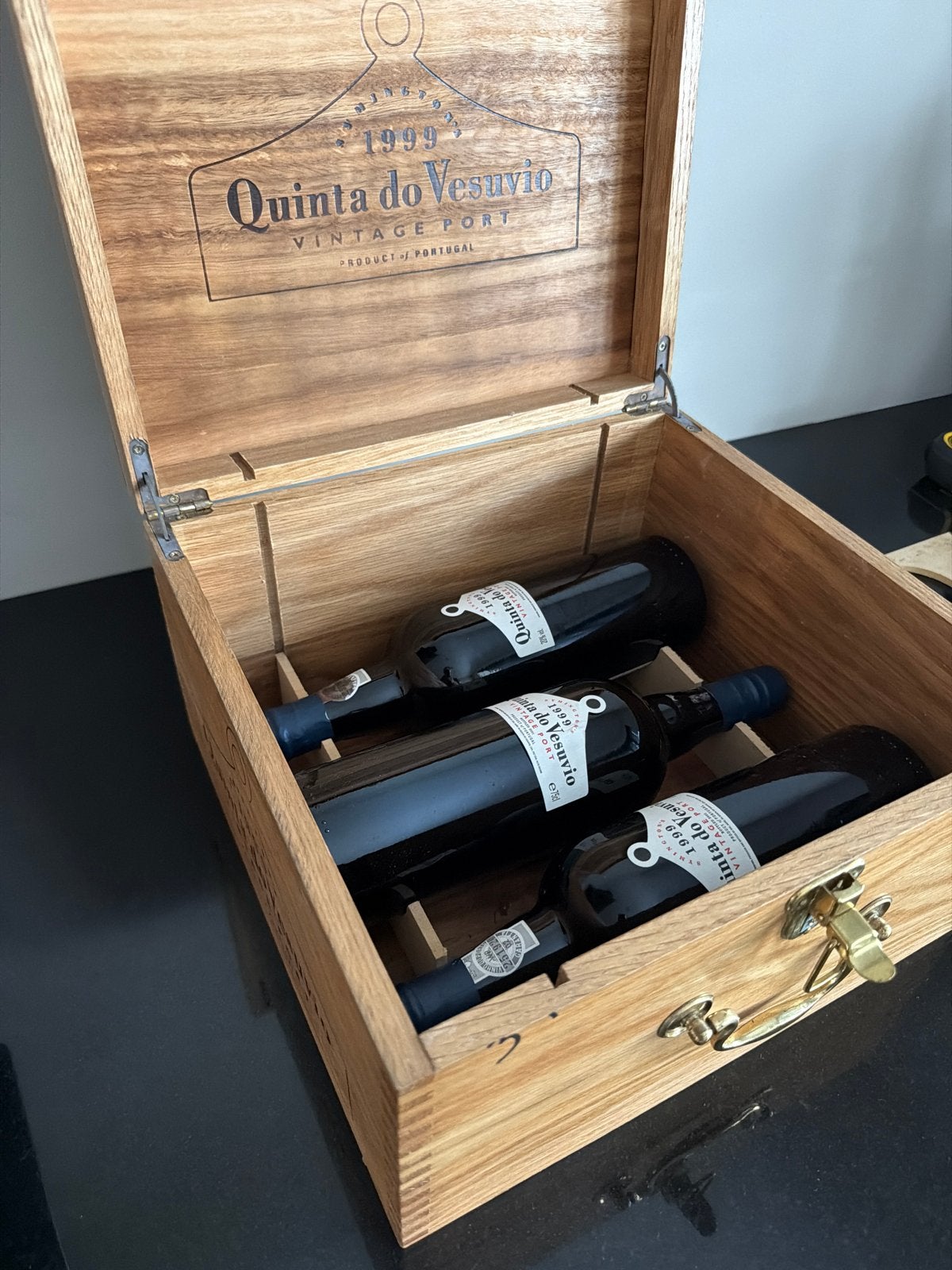 Quinta do Vesuvio Vintage Port 1999 - Houten Kist, Ophalen of Verzenden, Zo goed als nieuw, Overige gebieden, Port