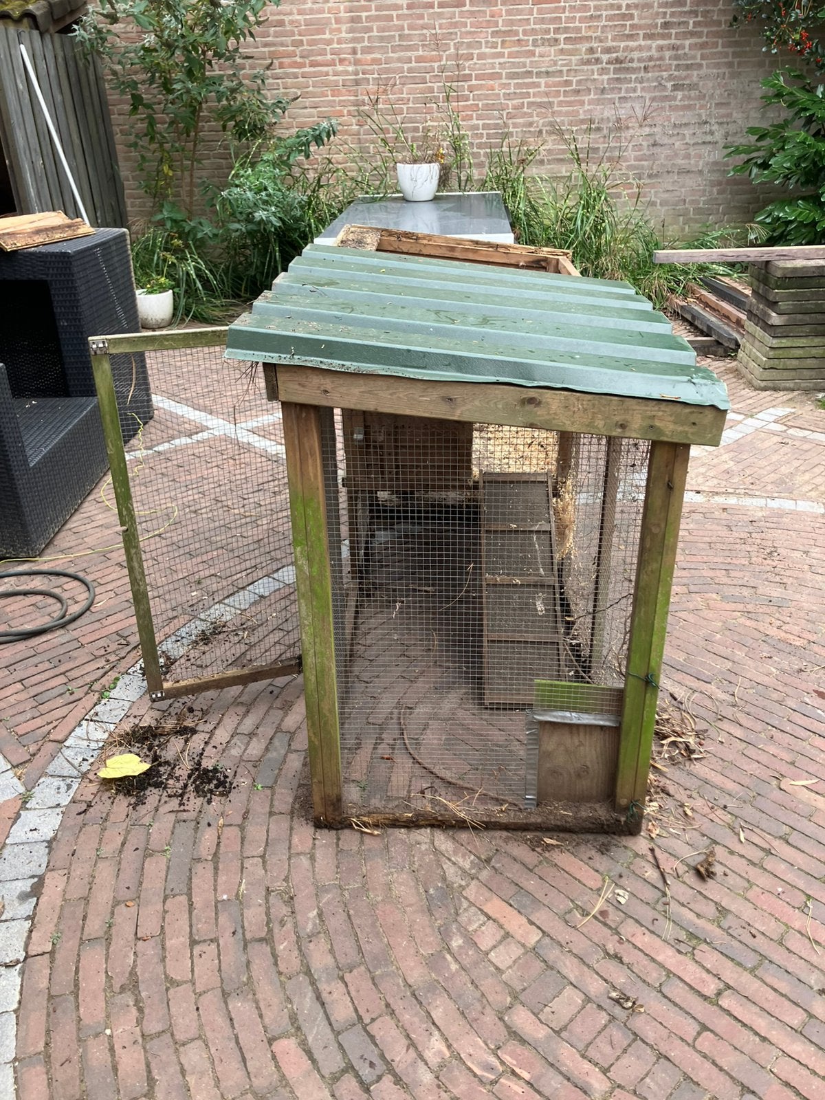 Kippenhok gratis, Dieren en Toebehoren, Ophalen, Gebruikt, Kippenhok of Kippenren