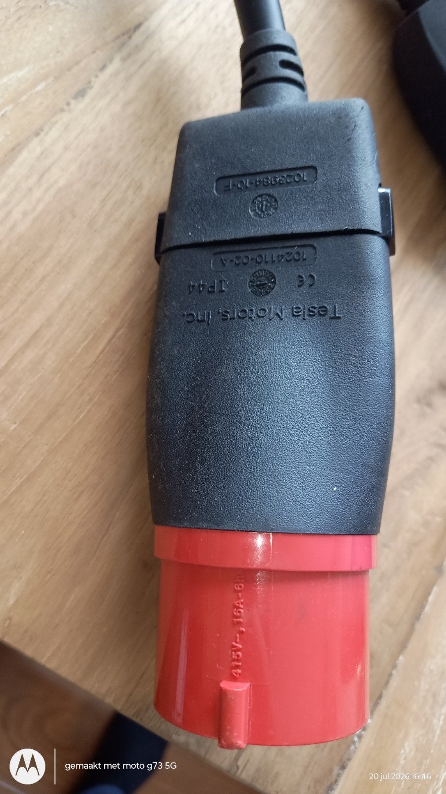 Tesla Mobile Connector met krachtstroom adapter, Ophalen of Verzenden, Gebruikt